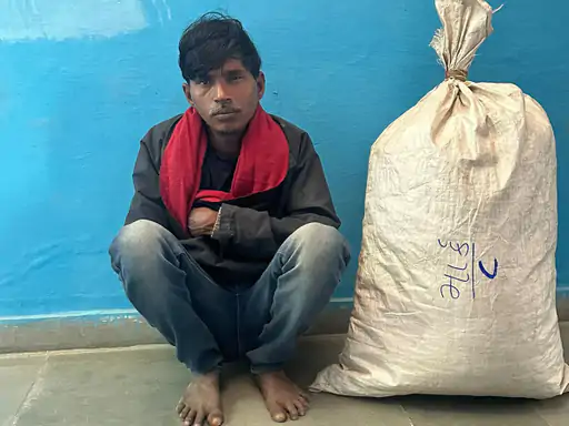 A man was caught selling ganja