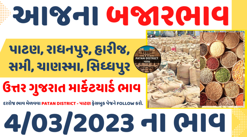 Uttar Gujarat APMC Market Yard Bajar Bhav